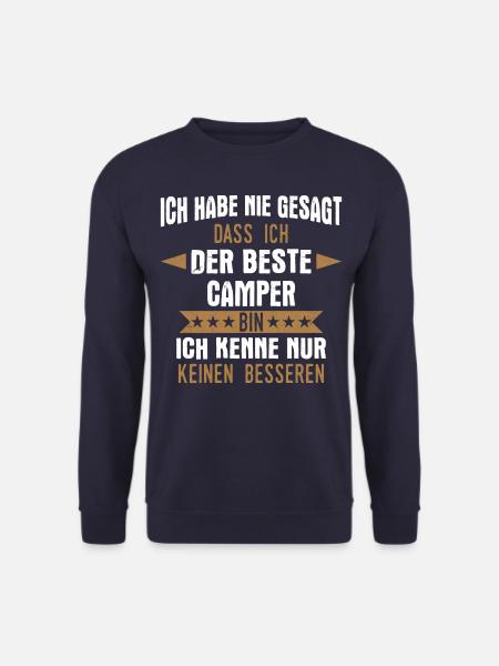 Camping Wohnwagen Camper Wohnmobil Campen - Unisex Pullover - Navy
