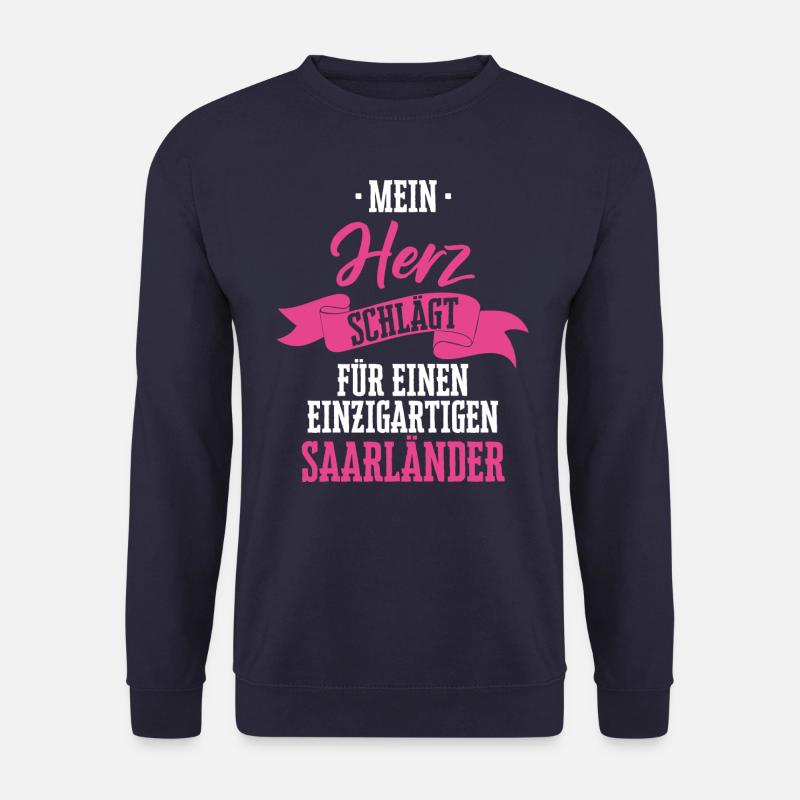 Saarland Saarländerin Saarländer Spruch - Unisex Pullover - Navy
