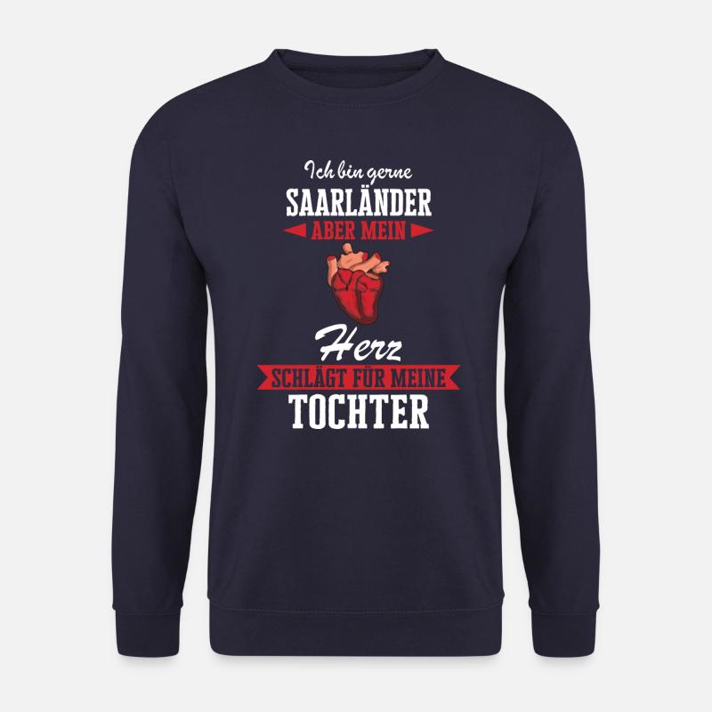 Saarland Saarländerin Saarländer Spruch - Unisex Pullover - Navy