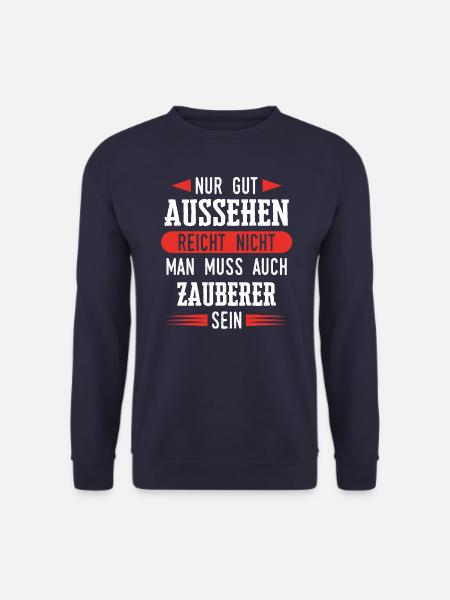 Zauberer Zaubern Magier Zaubertricks Spruch - Unisex Pullover - Navy