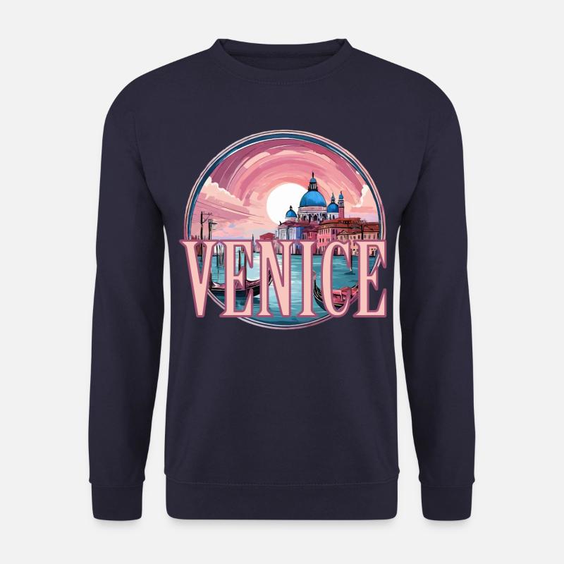 Venedig Venice Italien Italy Urlaub holidays - Unisex Pullover - Navy