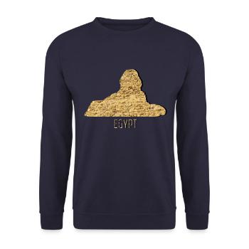 Egypt sight Sphynx - Unisex Sweatshirt - navy - Front - Alina (178cm) & Michal (187cm)