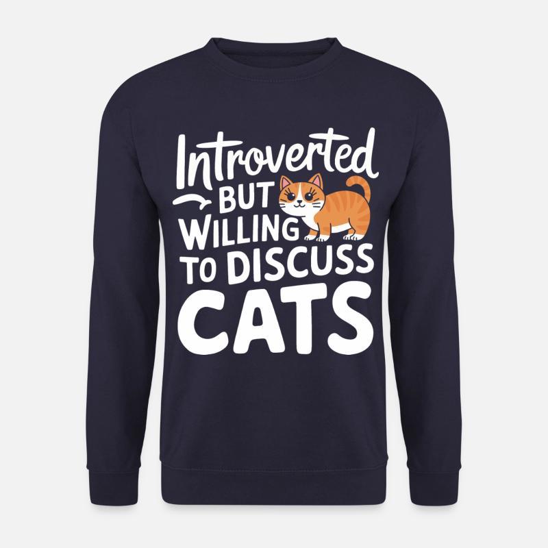 Introvert, antisocial, introvert - Unisex Sweatshirt - navy