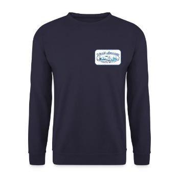 Schmid Aquaristik - Unisex Pullover - Navy - Vorne - Alina (178cm) & Michal (187cm)