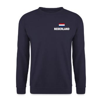 Pays-Bas Pays-Bas Hollande drapeau cadeau - Sweat-shirt Unisexe - marine - Devant - Alina (178cm) & Michal (187cm)