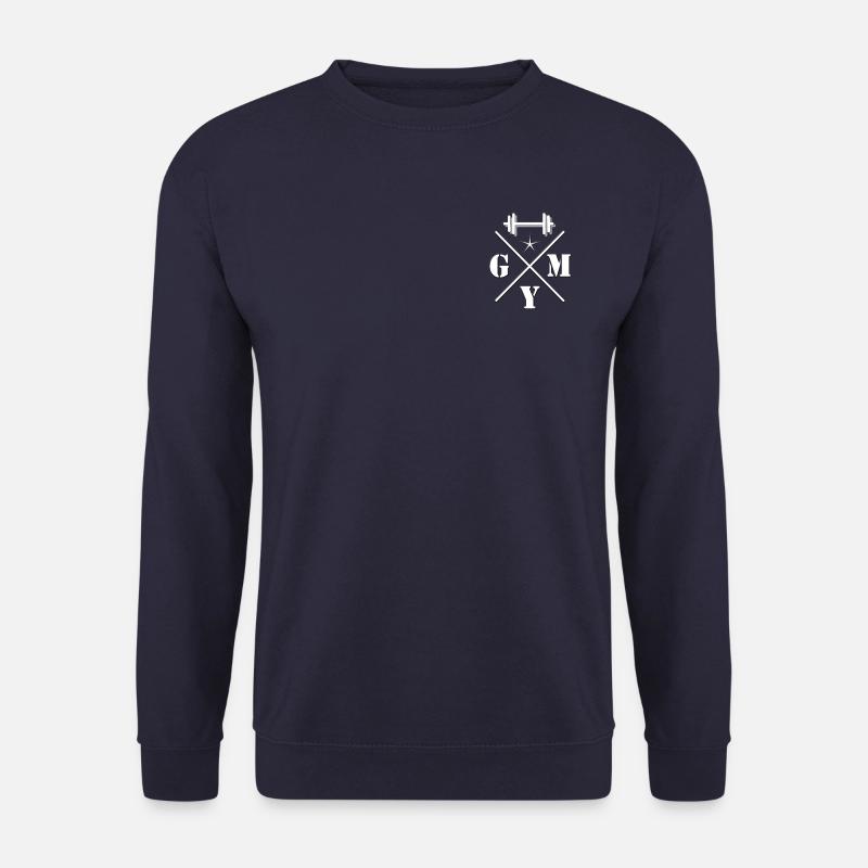 GYM logo white - Unisex Sweatshirt - navy