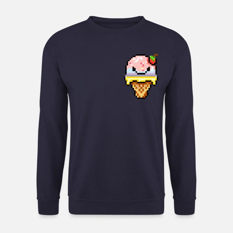 angry ice cream - Unisex Pullover - Navy