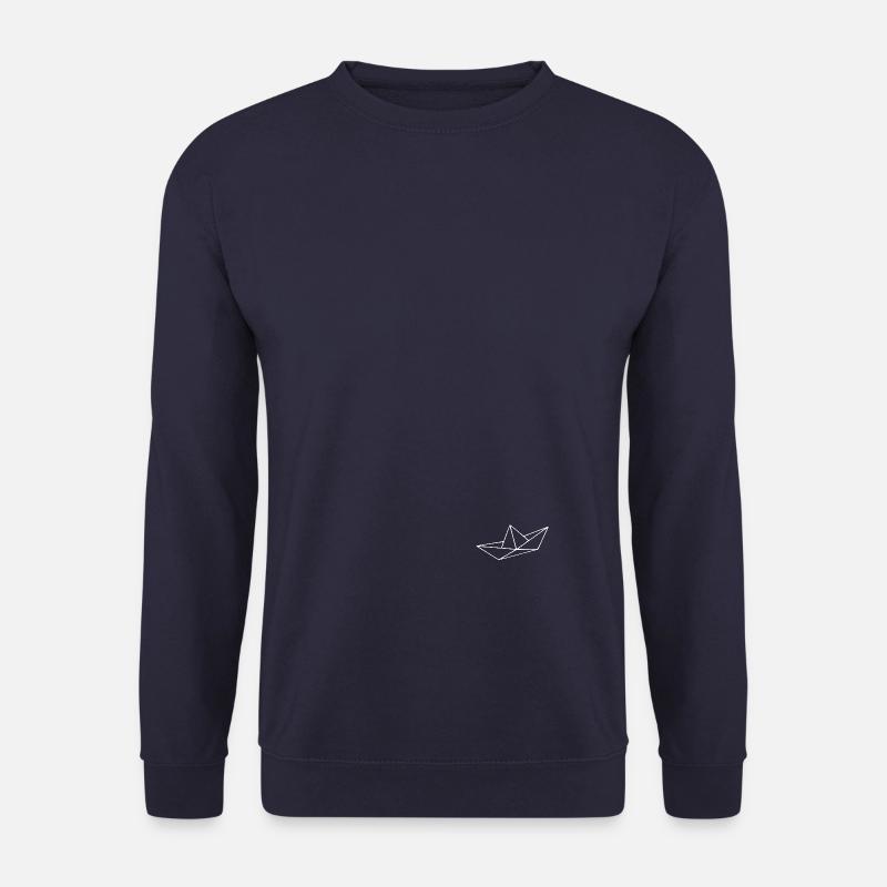 Papierschiff - Papierboot [white] - Unisex Pullover - Navy