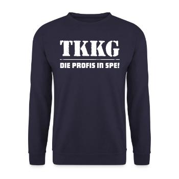 TKKG Die Profis In Spe! - Unisex Pullover - Navy - Vorne - Alina (178cm) & Michal (187cm)