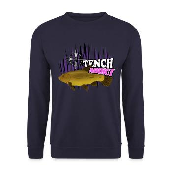 Schleie - Unisex Pullover - Navy - Vorne - Alina (178cm) & Michal (187cm)