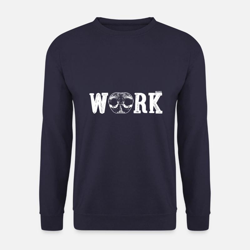Nasenarbeitsnase Weiß - Unisex Pullover - Navy