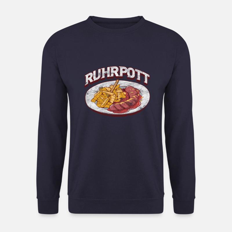 Currywurst Bratwurst Ruhrpott Spruch NRW Zeche - Unisex Pullover - Navy
