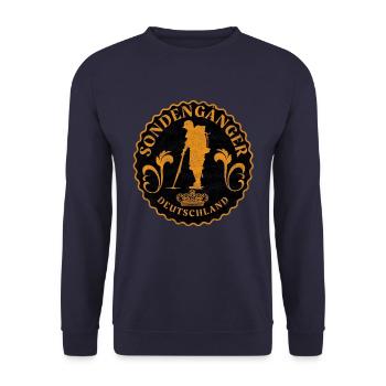 Sondler Sondengänger Sondeln Hobby Schatzsucher - Unisex Pullover - Navy - Vorne - Alina (178cm) & Michal (187cm)