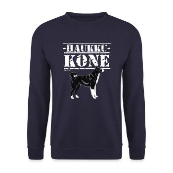 Bear Dog Pike V - Unisex Sweatshirt - navy - Front - Alina (178cm) & Michal (187cm)