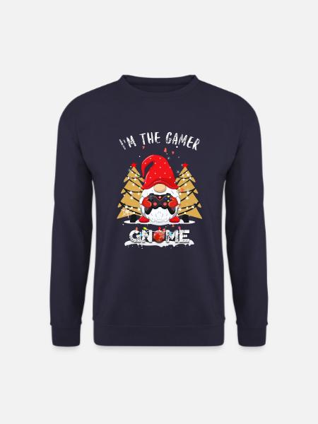 Gamer Gnome Family Matching Christmas - Unisex Sweatshirt - navy
