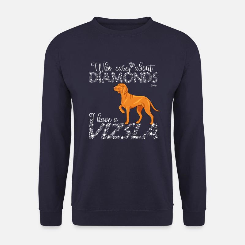 Vizsla Diamond - Unisex Sweatshirt - navy
