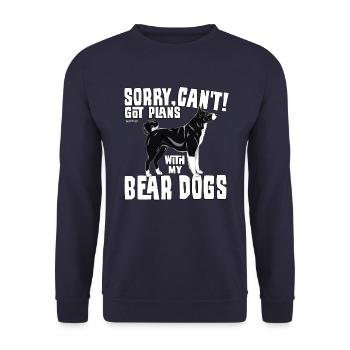 Karelian Plans 02 - Unisex Sweatshirt - navy - Front - Alina (178cm) & Michal (187cm)