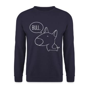 bull2 - Unisex Pullover - Navy - Vorne - Alina (178cm) & Michal (187cm)