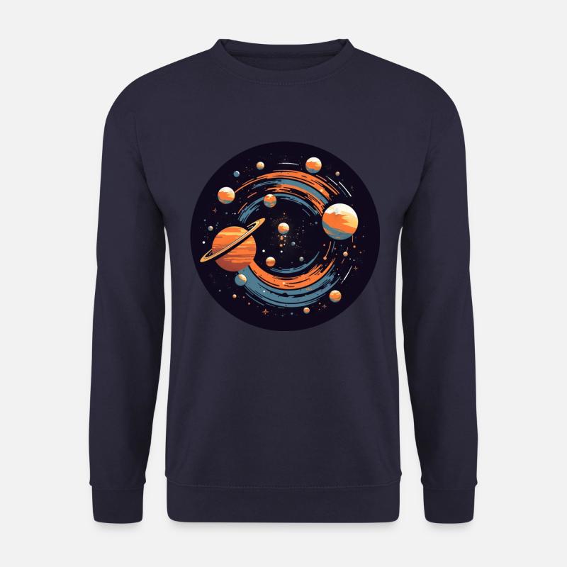 universe solar system planets - Unisex Sweatshirt - navy