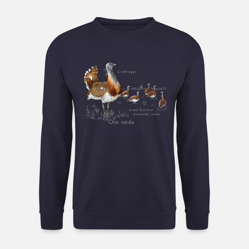 Großtrappe hell - Unisex Pullover - Navy
