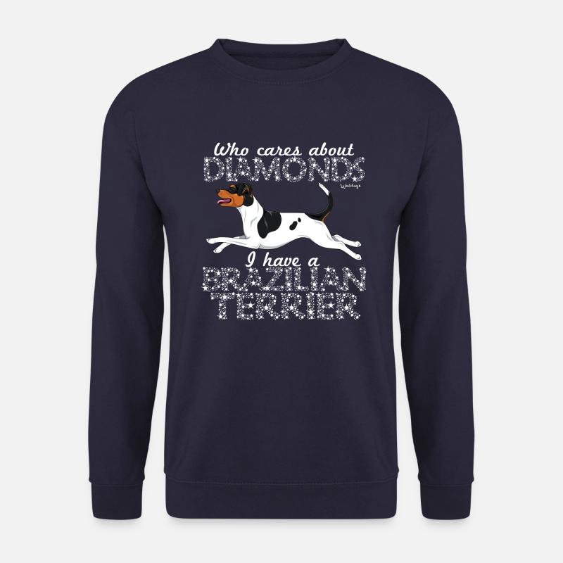 Brasilianischer Terrier Diamonds3 - Unisex Pullover - Navy