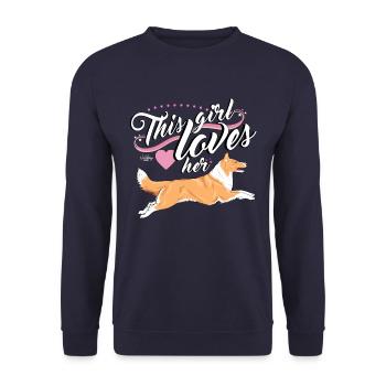 pkcolliegirl3 - Unisex Pullover - Navy - Vorne - Alina (178cm) & Michal (187cm)