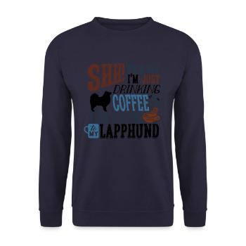 SHH Lappari Kaffee B2 - Unisex Pullover - Navy - Vorne - Alina (178cm) & Michal (187cm)