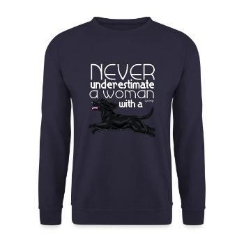 cockerunderestimate3 - Sweat-shirt Unisexe - marine - Devant - Alina (178cm) & Michal (187cm)