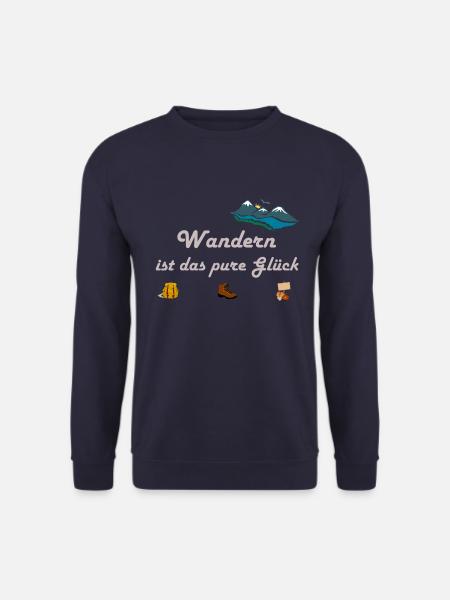 Wandern ist das pure Glück - Unisex Pullover - Navy