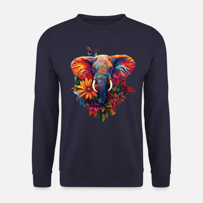 Elephant - Unisex Sweatshirt - navy