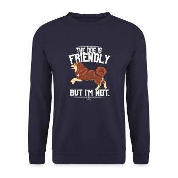 slkfriendly4 - Sweat-shirt Unisexe - marine - Devant - Alina (178cm) & Michal (187cm)