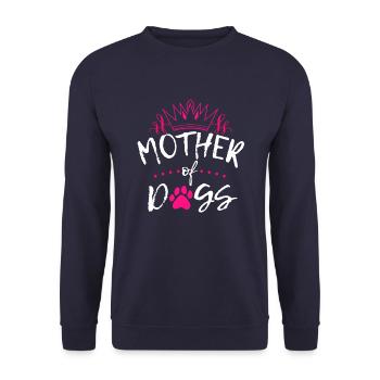 Mother of Dogs - Unisex Sweatshirt - navy - Front - Alina (178cm) & Michal (187cm)
