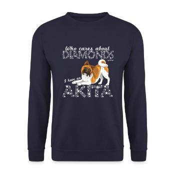 aakitadiamonds6 - Unisex Pullover - Navy - Vorne - Alina (178cm) & Michal (187cm)