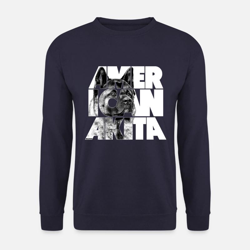 Amerikanischer Akita V - Unisex Pullover - Navy