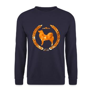 Spitz Finlandais Ear Army Orange - Sweat-shirt Unisexe - marine - Devant - Alina (178cm) & Michal (187cm)