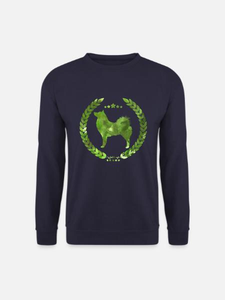 Spitz finlandais vert d'armée - Sweat-shirt Unisexe - marine