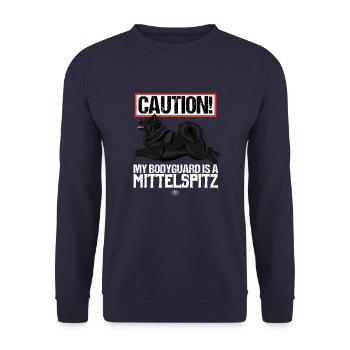 mittelguard5 - Unisex Sweatshirt - navy - Front - Alina (178cm) & Michal (187cm)