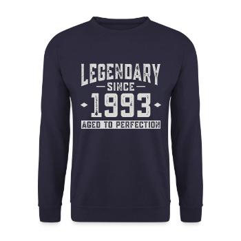 Légendaire depuis 1993 - Sweat-shirt Unisexe - marine - Devant - Alina (178cm) & Michal (187cm)