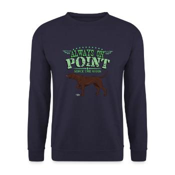 ssonpoint3 - Unisex Pullover - Navy - Vorne - Alina (178cm) & Michal (187cm)