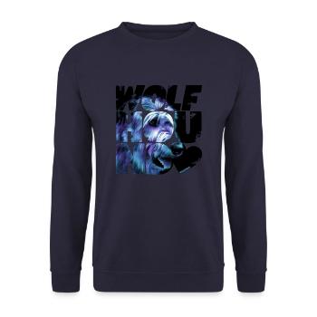 NASSU Irlis 009 - Unisex Sweatshirt - navy - Front - Alina (178cm) & Michal (187cm)