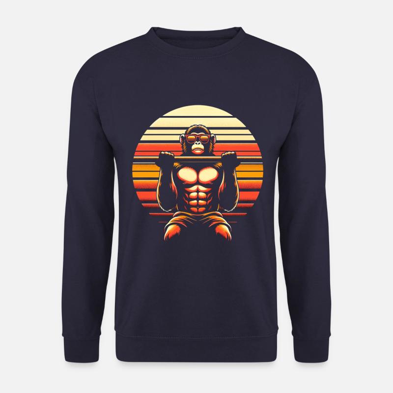 Monkey pull-ups - Unisex Sweatshirt - navy