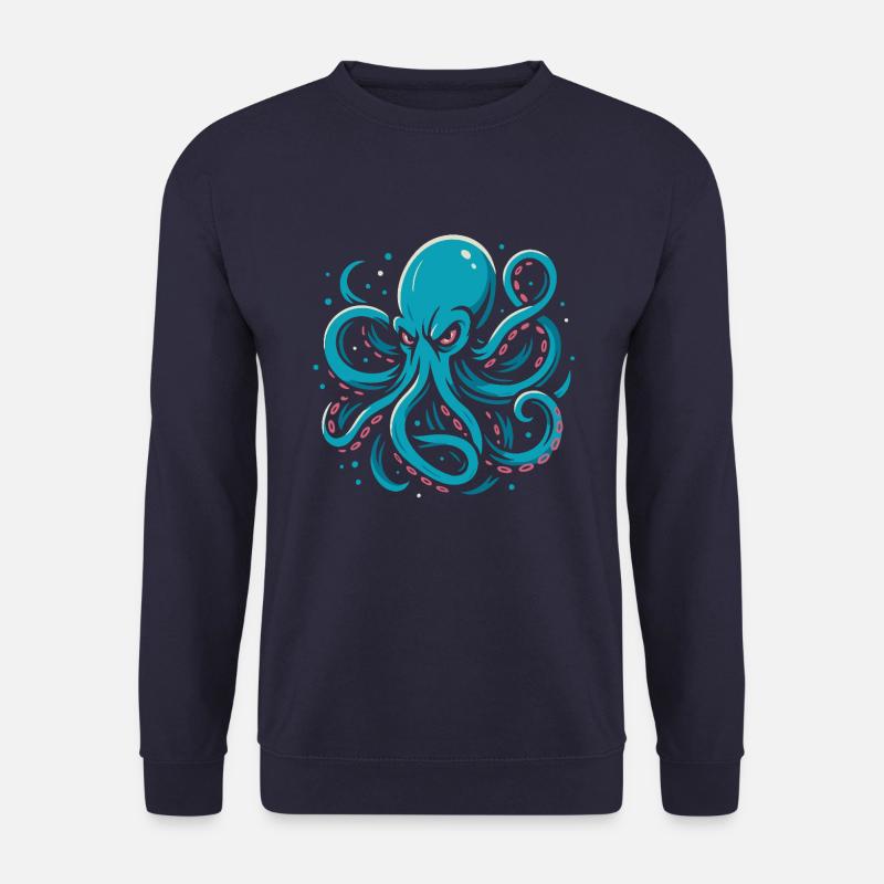 Crazy Octopus - Unisex Sweatshirt - navy