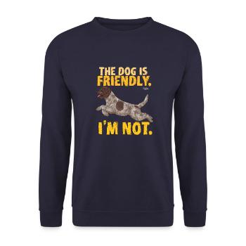lagottofriendly - Sweat-shirt Unisexe - marine - Devant - Alina (178cm) & Michal (187cm)