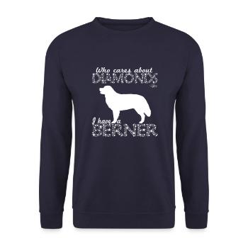 bernerdiamonds - Sweat-shirt Unisexe - marine - Devant - Alina (178cm) & Michal (187cm)