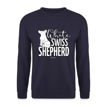 blanc suisse - Sweat-shirt Unisexe - marine - Devant - Alina (178cm) & Michal (187cm)