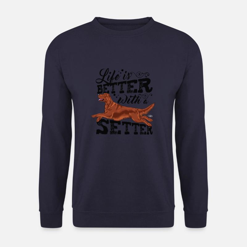 irishsetterbetter4 - Unisex Sweatshirt - navy