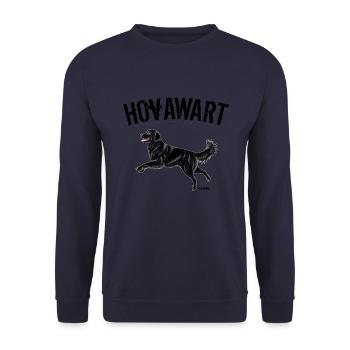 Hovawart VI - Unisex Sweatshirt - navy - Front - Alina (178cm) & Michal (187cm)