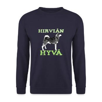 jämpti6 - Unisex Sweatshirt - navy - Front - Alina (178cm) & Michal (187cm)