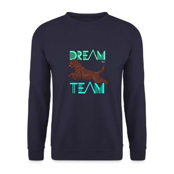 lagottodreamteam - Sweat-shirt Unisexe - marine - Devant - Alina (178cm) & Michal (187cm)