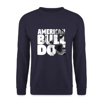 NASSU American Bulldog 2 - Sweat-shirt Unisexe - marine - Devant - Alina (178cm) & Michal (187cm)